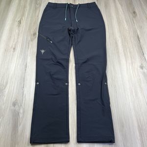 SheFly Pants Womens 6 Black Hiking Camping Soft Shell Roll Up Outdoor Pants